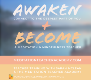 Webinar: The Art of Teaching Meditation with Sarah McLean