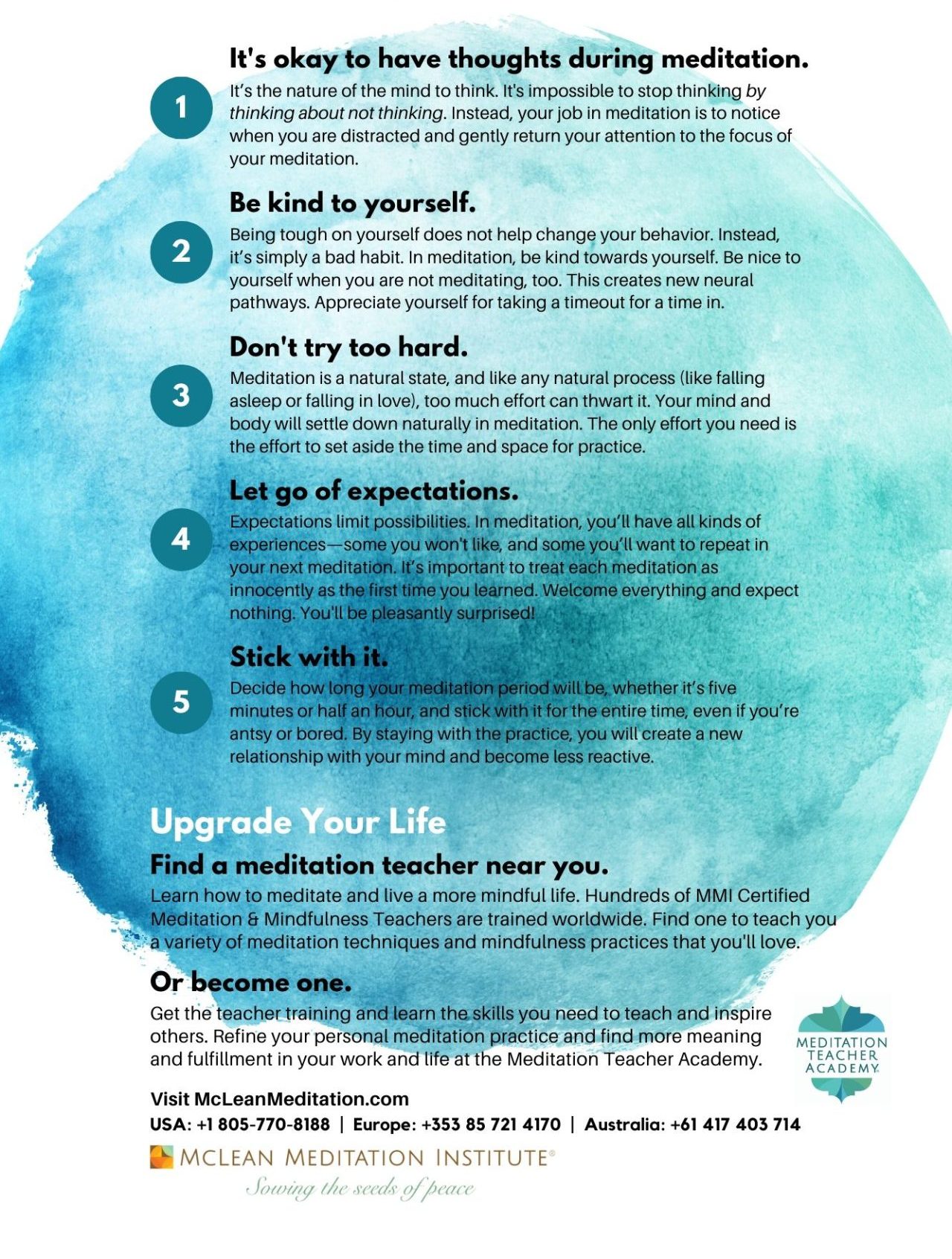 5 ESSENTIALS FOR A SUCCESSFUL MEDITATION